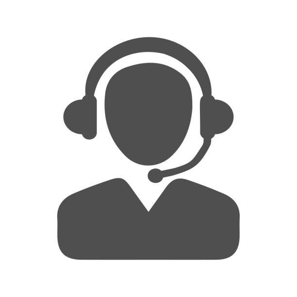 stockillustraties, clipart, cartoons en iconen met pictogram van klant ondersteuning - klantenservice