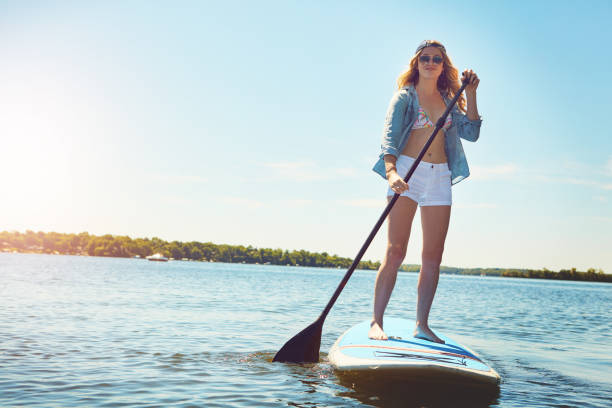 istock Let me take you on a paddle through my happy place 947166608