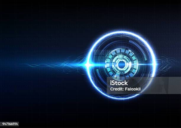 Smart Interface Design Background Technological Futuristic Intelligent Sparkling Interface Abstract ...