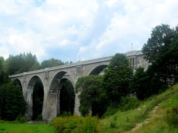 istock Stone bridge near the hill 947175090