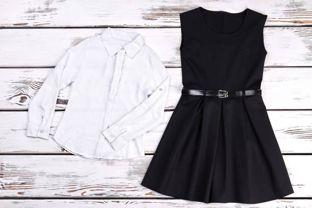 istock Couture black retro dress, blouse. 947175270