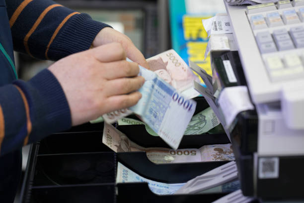 istock South Korean won currency 947175310