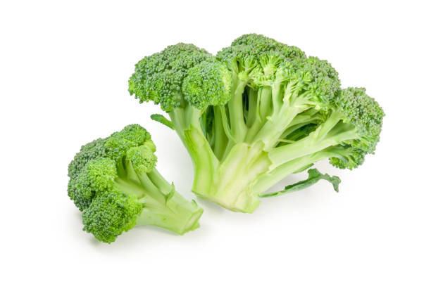 istock Freshly harvested broccoli on a white background 947177882