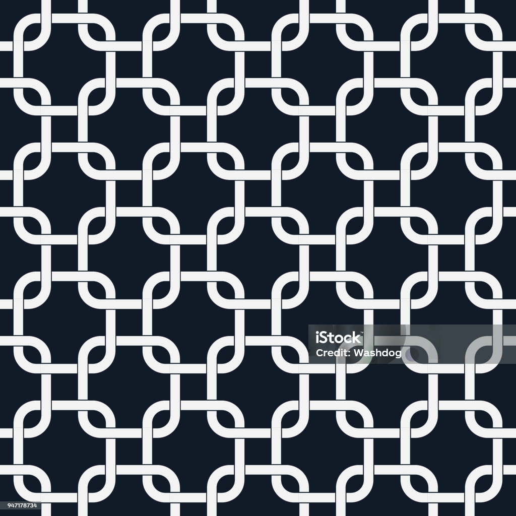 Triangle Interlocking Chain Pattern Abstract Chain Seamless Pattern Loop Or Ring Rectangle Interlocking ...