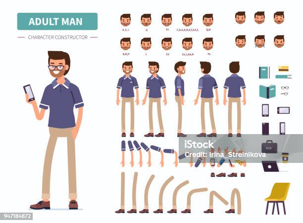 Ilustración de Hombre Adulto y más Vectores Libres de Derechos de Personaje - Personaje, Personas, Hombres