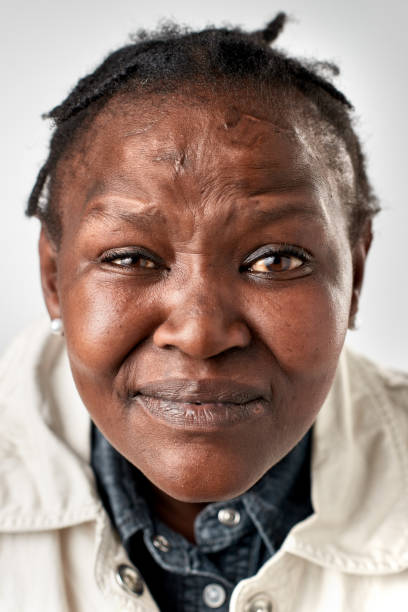 istock Studio portrait of African woman making silly expression 947200942