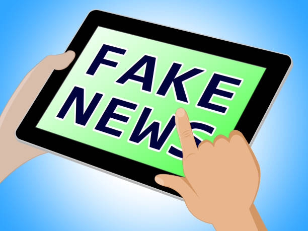istock Fake News Tablet Computer Message Pushed 3d Illustration 947200950