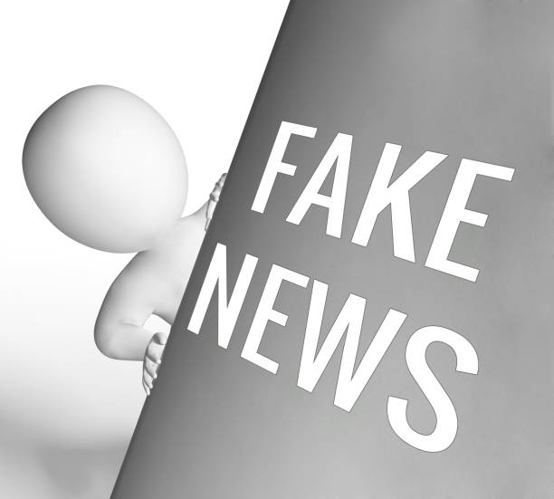 istock Fake News Character And Message 3d Illustration 947201192