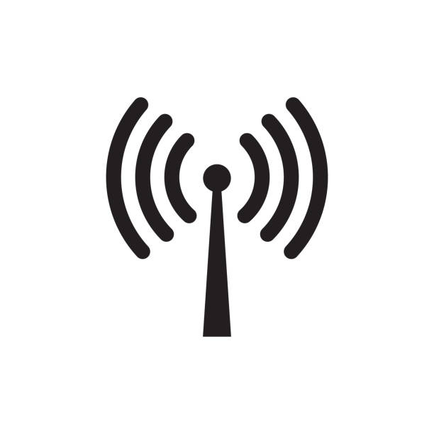 Wireless wifi or sign for remote internet access icon vector on white background, Flat style for graphic and web design Wireless wifi or sign for remote internet access icon vector on white background, Flat style for graphic and web design computer network router communication internet stock illustrations