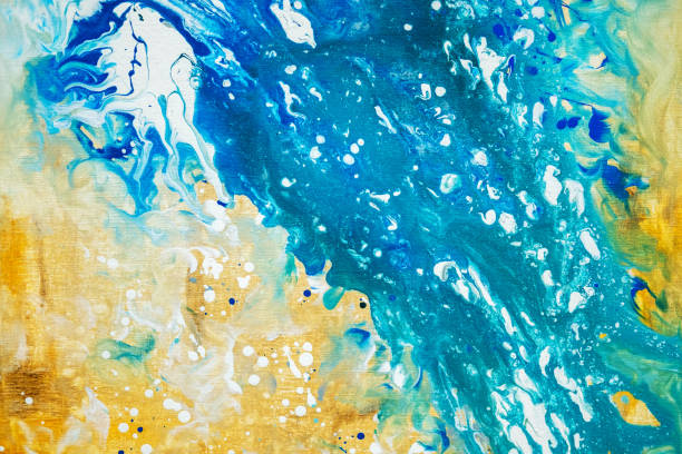 istock abstract oil paint texture on canvas, background 947225240