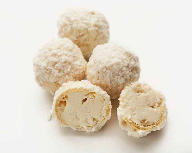 istock Coconut candies isolaed on white 947229044