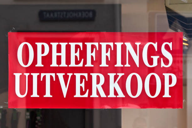 istock Sign with the Dutch text 