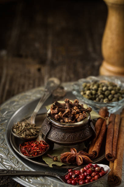 istock Still life.Composition with different types of spices. 947260226