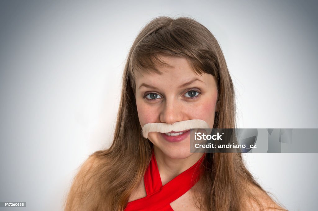 Attractive Funny Woman With Mustache Stock Photo - Download Image Now - Adult, Adults Only, Artificial - iStock Attractive Funny Woman With Mustache Stock Photo - Download Image Now - Adult, Adults Only, Artificial - iStock