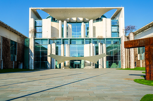 kanzleramt in berlin, germany - seat of the german government