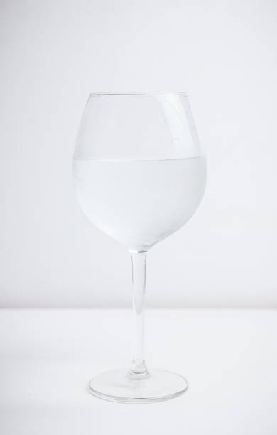istock Cold water in glass on the rustic background 947285640