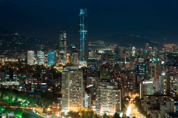istock Panoramic view of Providencia and Las Condes districts 947287502