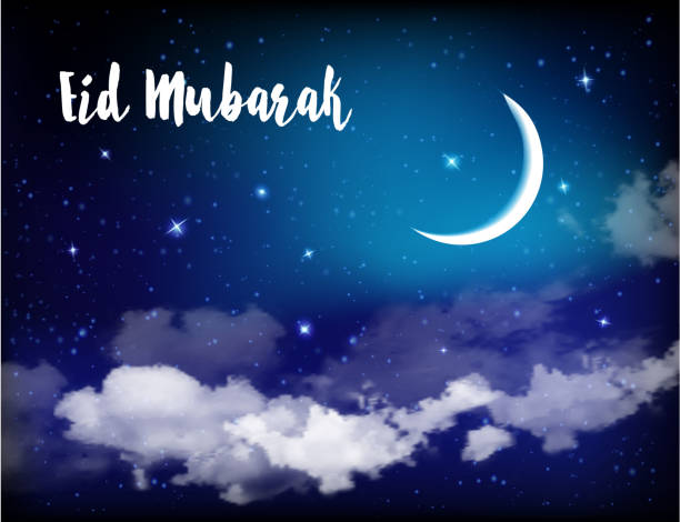 istock Eid Mubarak background with moon and stars, Ramadan Kareem. 947295716