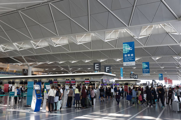 aeroporto internacional de chubu centrair no japão - chubu centrair international airport - fotografias e filmes do acervo