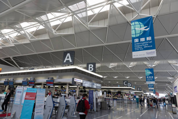 aeroporto internacional de chubu centrair no japão - chubu centrair international airport - fotografias e filmes do acervo