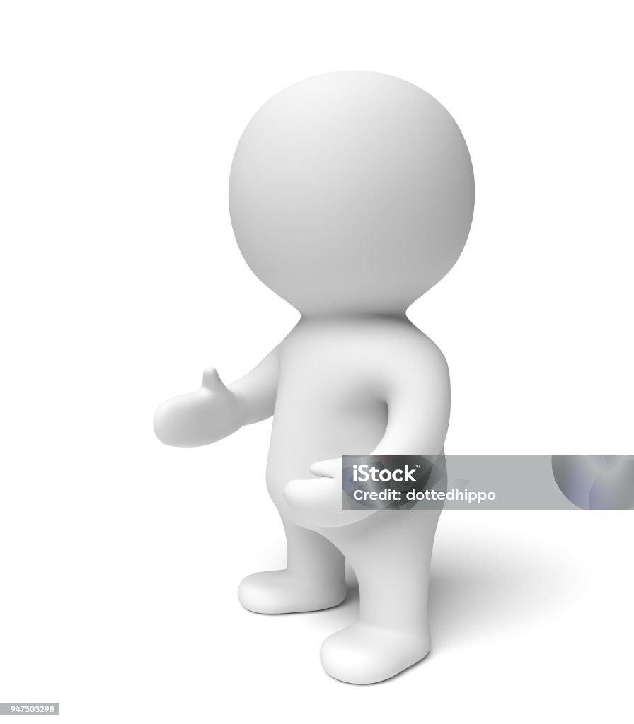Người Da Trắng 3d Trình Bày Bên Trái Hình ảnh Sẵn có - Tải xuống ...