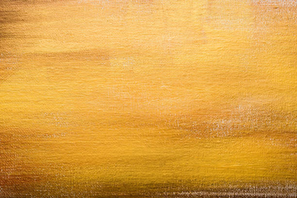 istock Abstract golden painted background, brush strokes 947308838