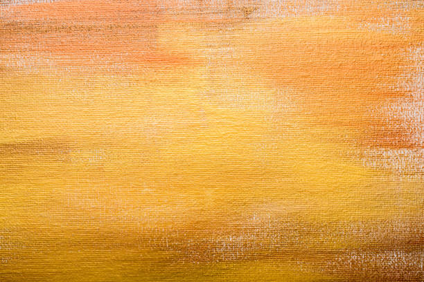 istock Abstract golden painted background, brush strokes 947308878