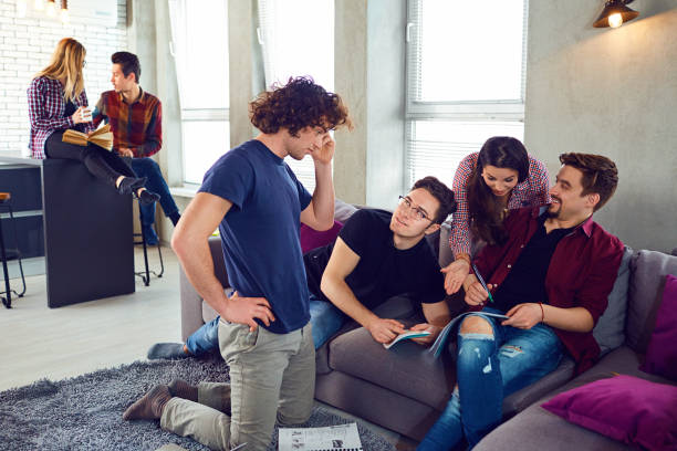 istock A group of young people students are discussed 947323524
