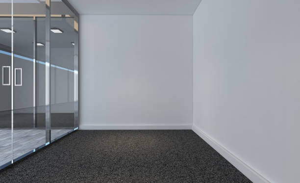 istock Modern Empty  office Cabinet. Meeting room. 3D rendering. 947327670