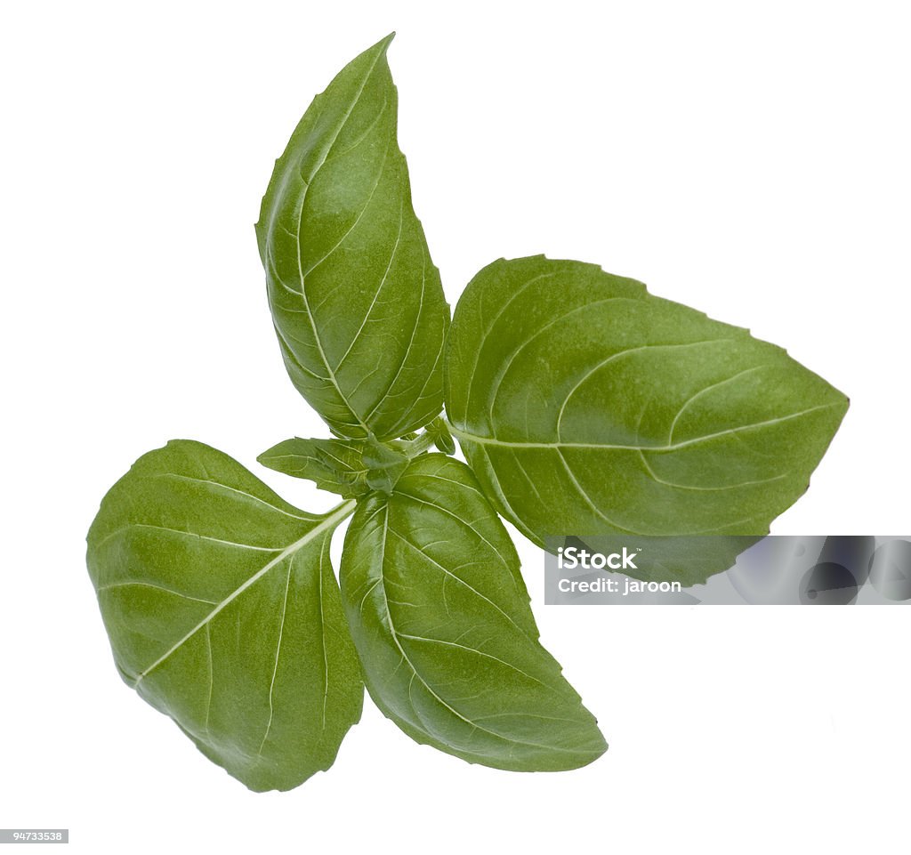 "Ocimum basilicum" o spezie Basilico - Foto stock royalty-free di Alimentazione sana