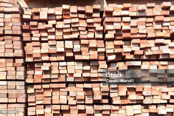 Stack Of Square Rubber Wood Stock Photo - Download Image Now - Backgrounds, Block Shape, Border - Frame