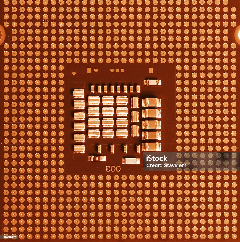 macro de la cpu del procesador - Foto de stock de Abstracto libre de derechos