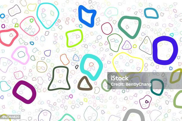 Conceptual Background Mixed Pattern For Design Canvas Shape Color ...