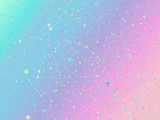 Unicorn Background With Rainbow Mesh Holographic Unicorn ...