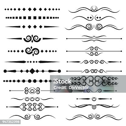 istock Border and page rules 947352398