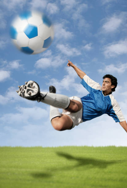 istock Best soccer player hitting the ball 94735735