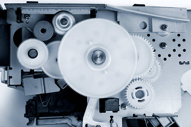 istock Detail of machine with gears 94735772