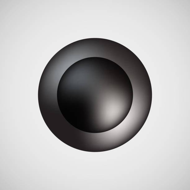ilustrações de stock, clip art, desenhos animados e ícones de black bubble icon badge with light background - ellipse interface icons shiny glass