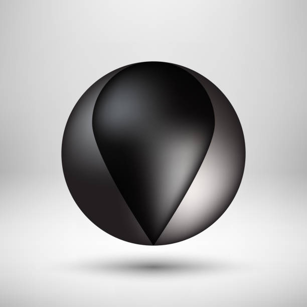 ilustrações, clipart, desenhos animados e ícones de distintivo de ícone bolha preto com luz de fundo - ellipse interface icons shiny glass