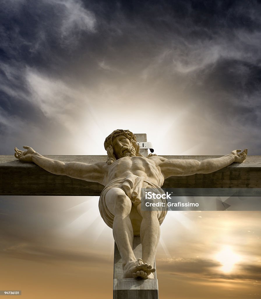 Jesus hanging on the cross  Jesus Christ Stock Photo