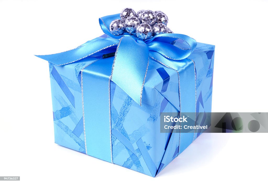 Presentes de Natal - Royalty-free Azul Foto de stock