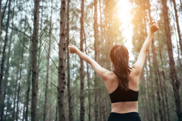 istock An Asian girl is exercise 947363716