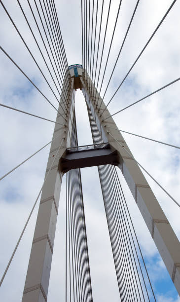 istock Support of an automobile suspension bridge 947368954