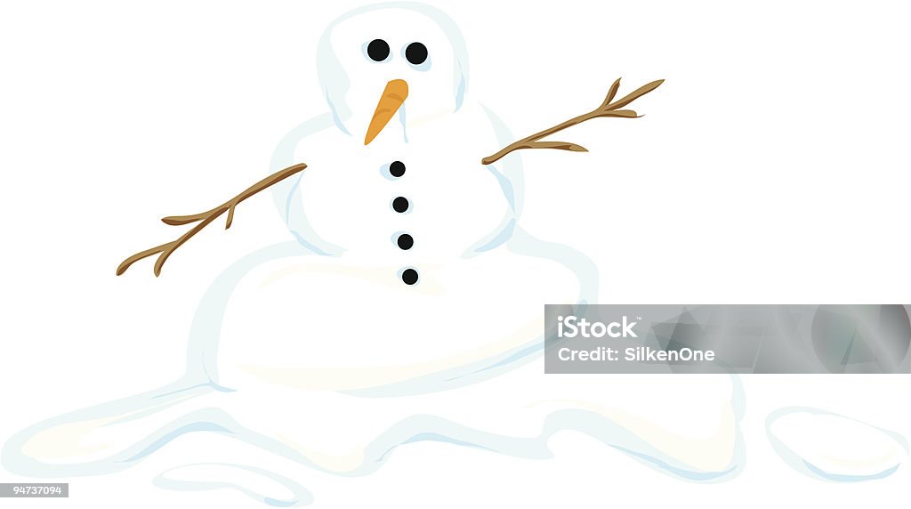 Bonhomme de neige - clipart vectoriel de Bonhomme de neige libre de droits