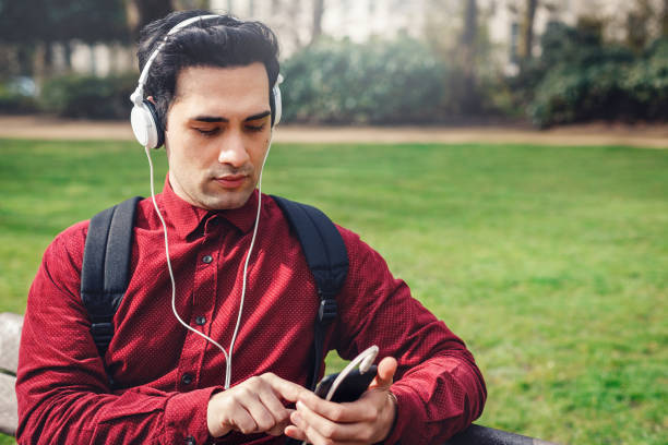 istock Young man enjoying the music 947377940