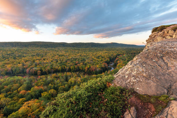 istock Porcupine Mountains Big Carp River in Michigan's Upper Peninsula, USA 947382584