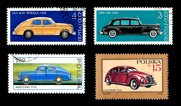 istock Automobile Stamp Poland Russia 94738657
