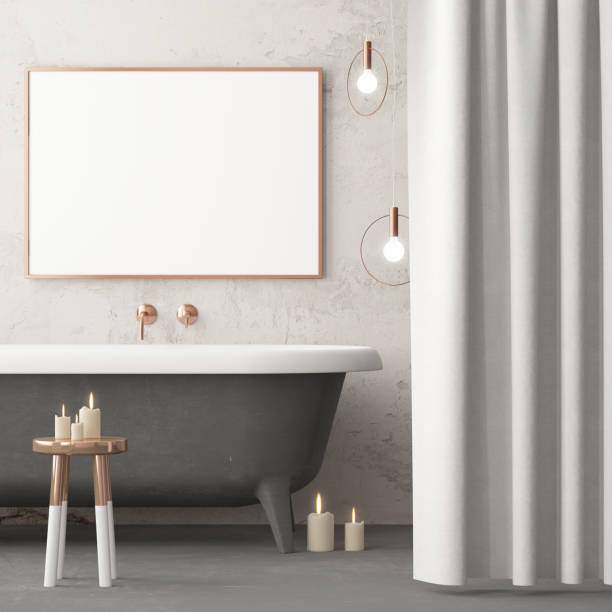 istock mock up bathroom in a modern style 3d 947388948