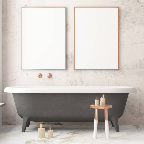 istock mock up bathroom in a modern style 3d 947388966