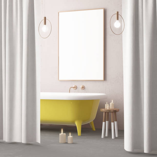 istock mock up bathroom in a modern style 3d 947389008
